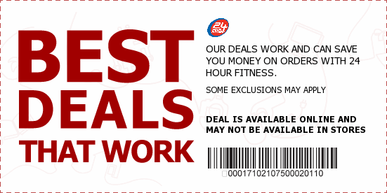 24 Hour Fitness Coupons
