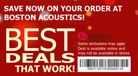 Boston Acoustics Coupon Code