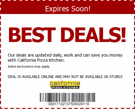 California Pizza Kitchen Promo Code