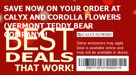 Calyx and Corolla Flowers Coupon Code