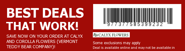 Calyx and Corolla Flowers Coupon