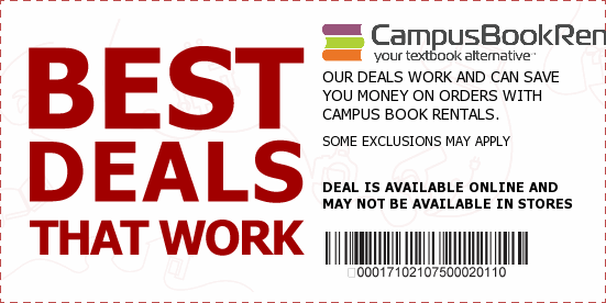 Campus Book Rentals Coupons
