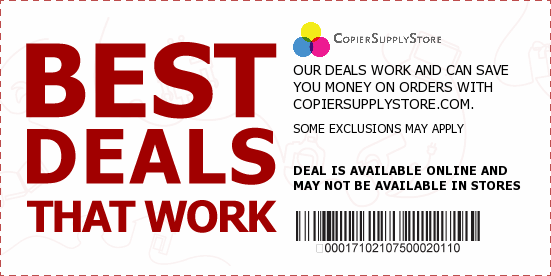 Copier Supply Store Coupons