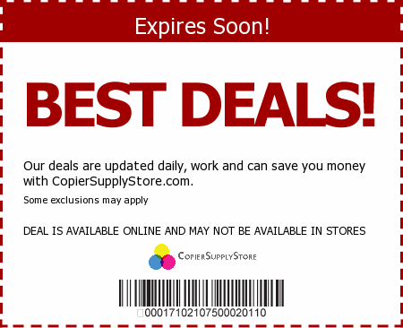 Copier Supply Store Promo Code