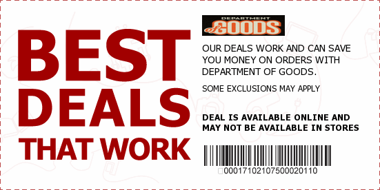 Department of Goods Coupons