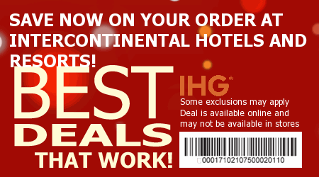 InterContinental Hotels and Resorts Coupon Code
