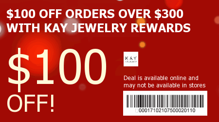 Kay Jewelers sometimes offers coupons like these:
