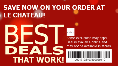 Le Chateau Coupon Code
