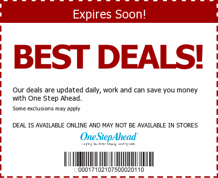 One Step Ahead Promo Code
