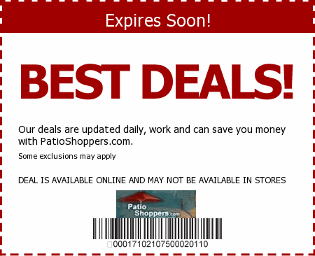 Patio Shoppers Promo Code