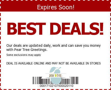Pear Tree Greetings Promo Code