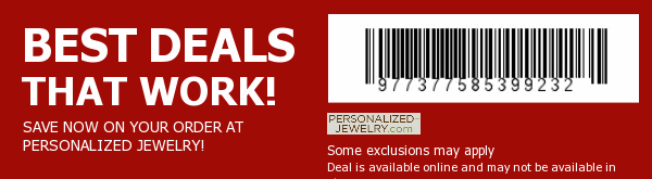 Personalized Jewelry Coupon