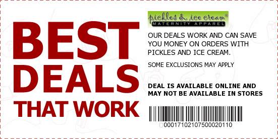 Pickles and Ice Cream Coupons