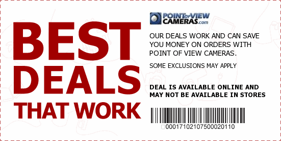 Point of View Cameras Coupons