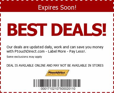 PtouchDirect.com - Label More - Pay Less! Promo Code