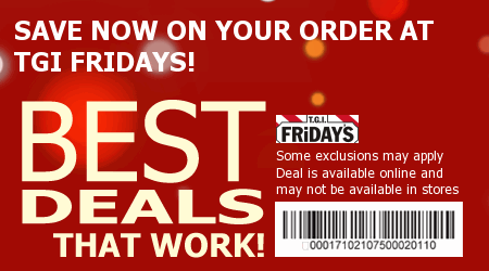 TGI Fridays Coupon Code
