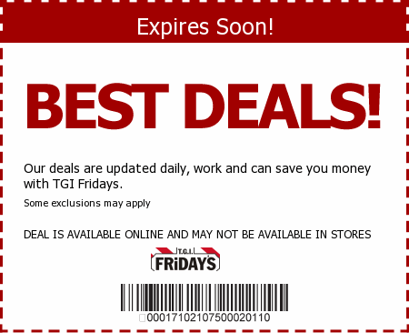 TGI Fridays Promo Code