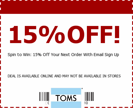 Toms Shoes Coupon Codes on Toms Promo Codes   Coupon Codes   Savings Com    5 Discount   Free