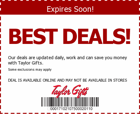 Taylor Gifts Promo Code