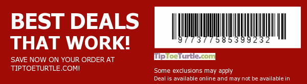 Tip Toe Turtle Coupon