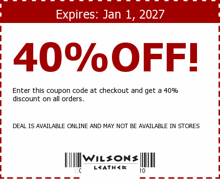 Wilsons Leather Promo Code